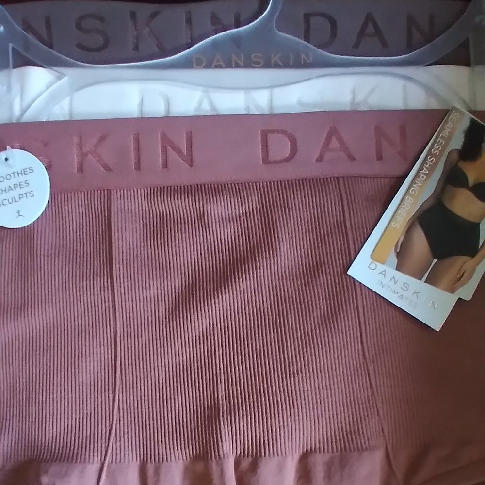 DANSKIN Intimates PANTIES Size L 3-Pack Briefs NEW $42